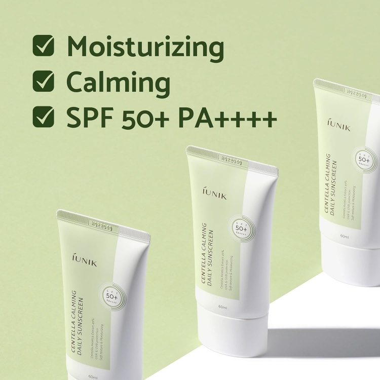 Изображение на СЛЪНЦЕЗАЩИТЕН КРЕМ IUNIK Centella Calming Daily Sunscreen SPF 50+ PA++++ 60мл