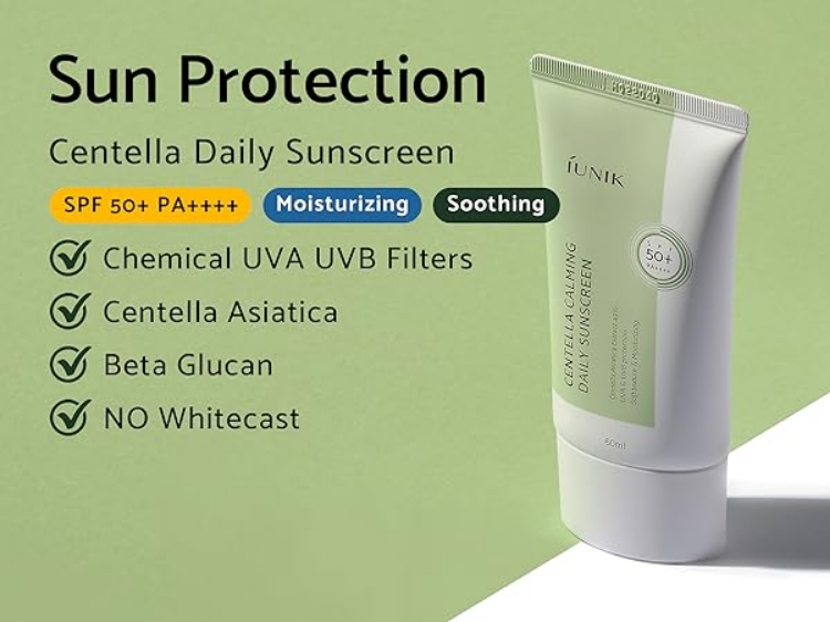 Изображение на СЛЪНЦЕЗАЩИТЕН КРЕМ IUNIK Centella Calming Daily Sunscreen SPF 50+ PA++++ 60мл