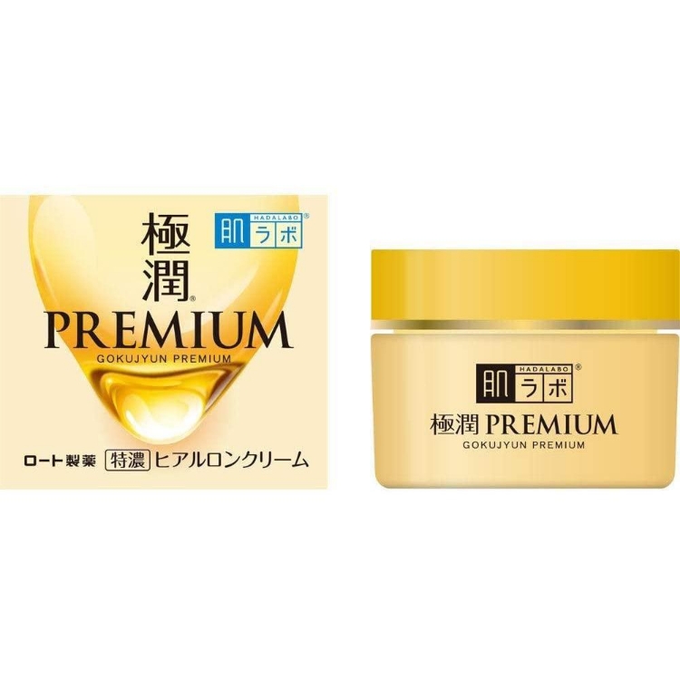 Изображение на ПРЕМИУМ КРЕМ Rohto Mentholatum Hada Labo Gokujyun Premium Hyaluronic Acid Cream 50г