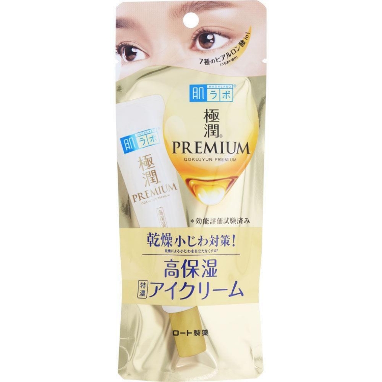 Изображение на ОКОЛООЧЕН КРЕМ Rohto Mentholatum Hada Labo Gokujyun Premium Hyaluronic Eye Cream 20г