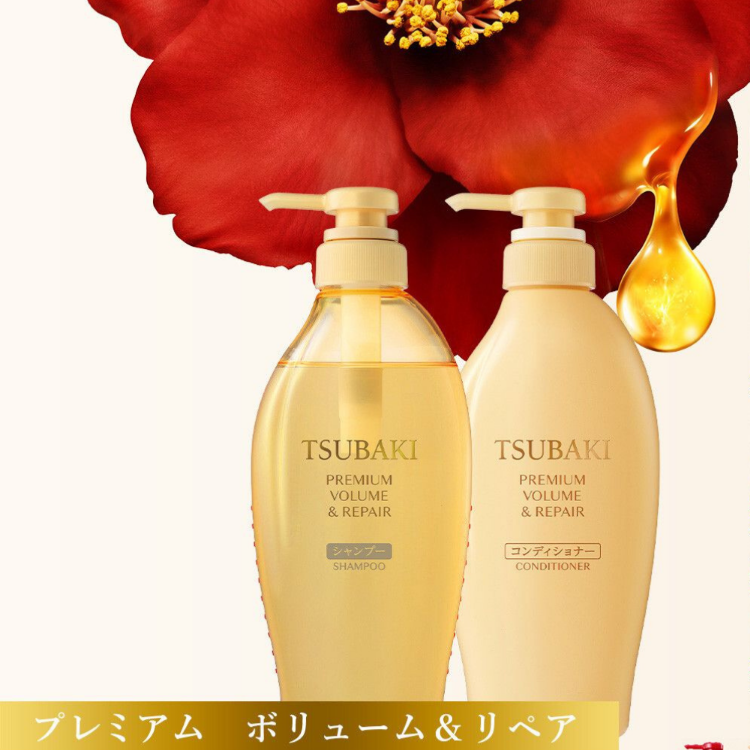 Изображение на ШАМПОАН ЗА КОСА Shiseido Tsubaki Premium Volume & Repair Shampoo 450мл