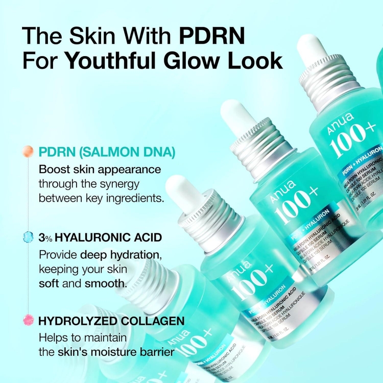 Изображение на СЕРУМ ЗА ЛИЦЕ Anua PDRN Hyaluronic Acid Capsule 100 Serum 30мл