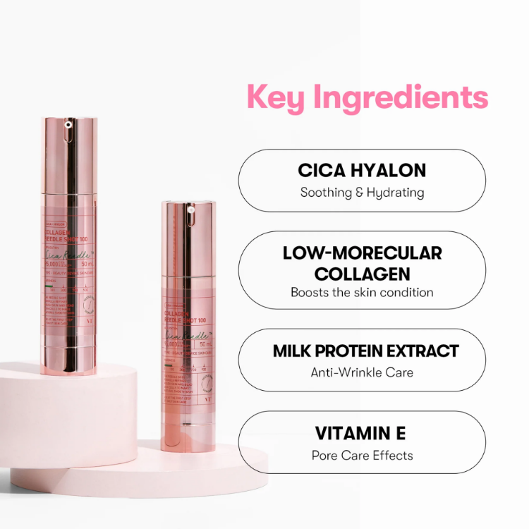 Изображение на АМПУЛА ЗА ЛИЦЕ VT Cosmetics Collagen Reedle Shot 100 50мл