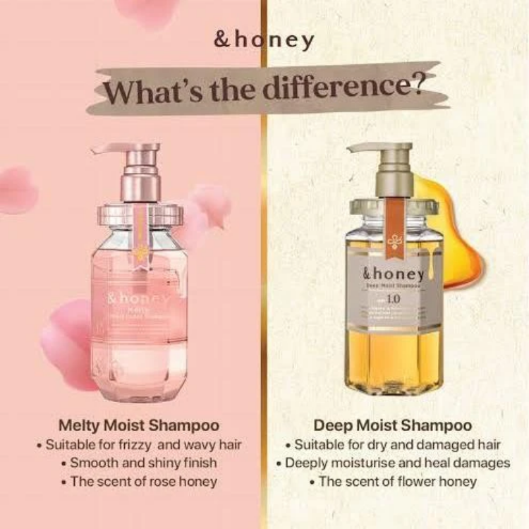 Изображение на ШАМПОАН С МЕД И РОЗОВА ВОДА &honey Melty Moist Repair Shampoo 1.0  440мл