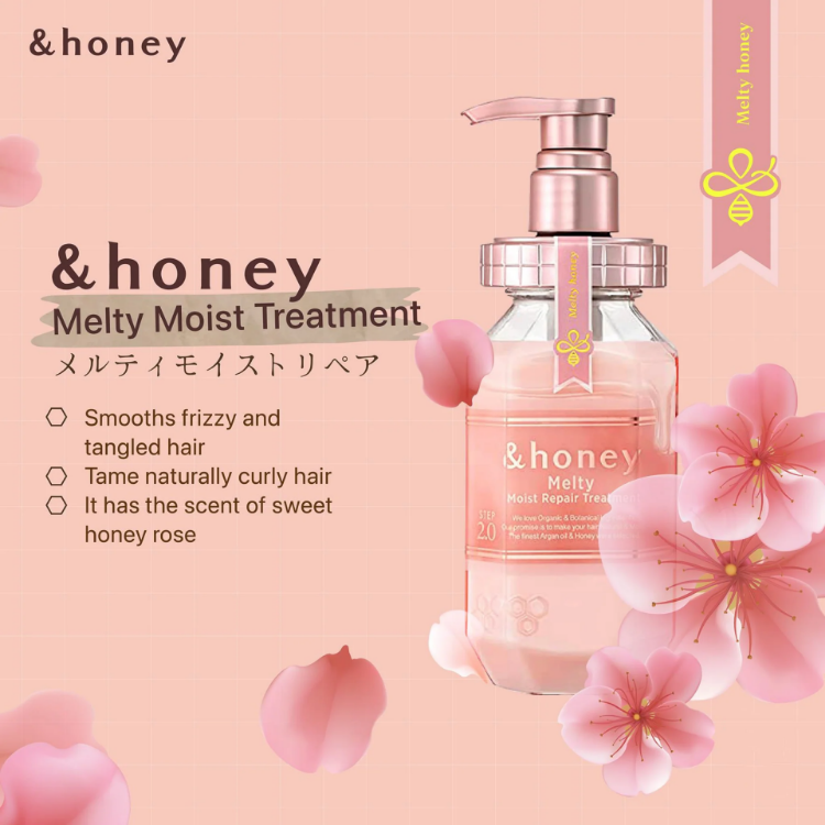 Изображение на БАЛСАМ С МЕД И РОЗОВА ВОДА &honey Melty Moist Repair Treatment 2.0  445гр